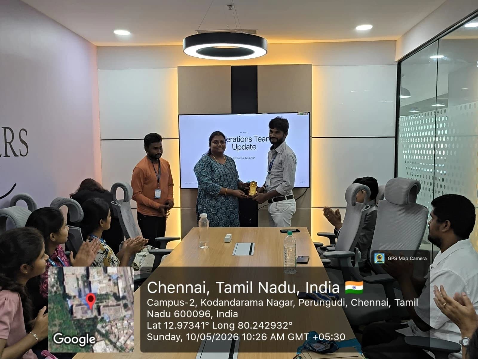 Receiving the Rising Star Award for the Aalee team in Chennai
